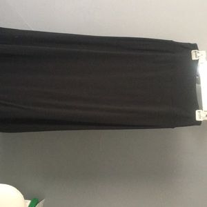 Long black maxi skirt
